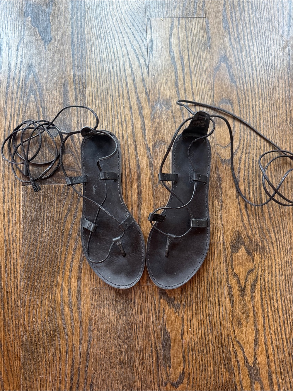 Madewell Leather Lace Up sandals